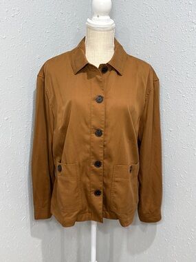 Talbots Chore Jacket in Sierra Brown Women’s Size LP